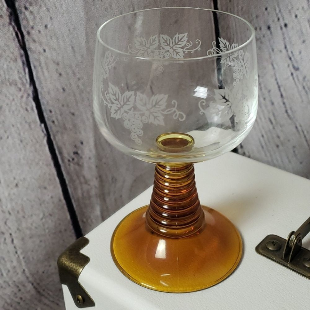 Vintage Amber Glass